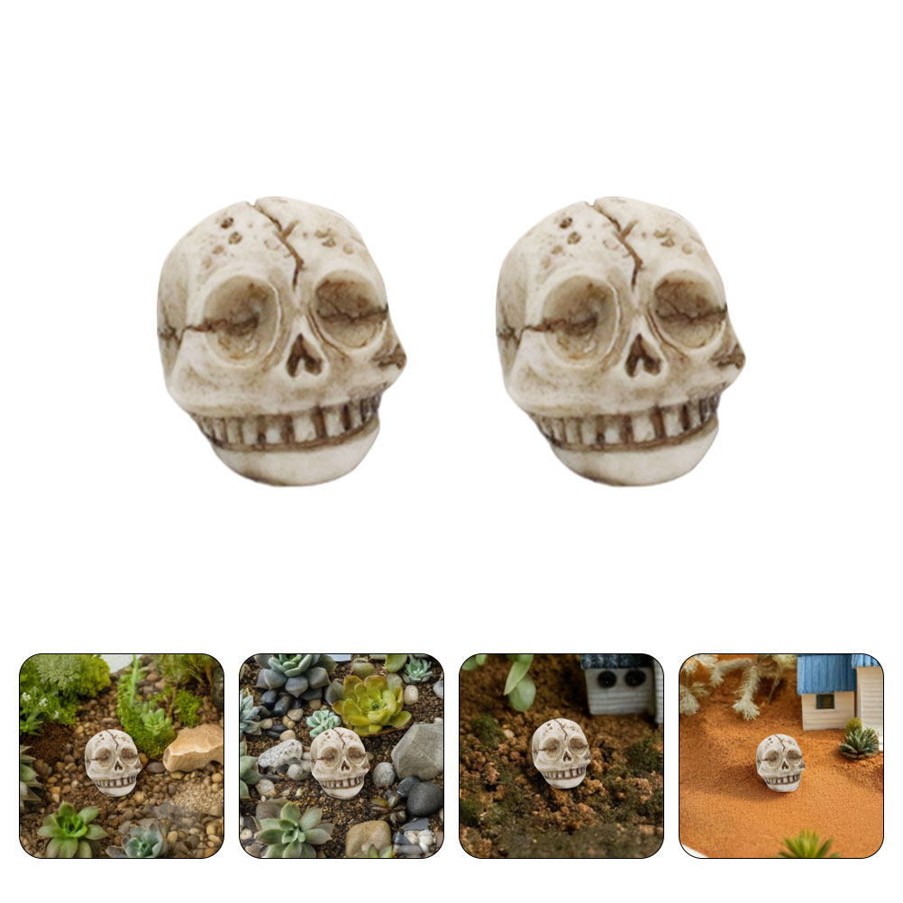 20Pcs Resin Smiling Skull Deco - огляд і ціна Aquarium Decor