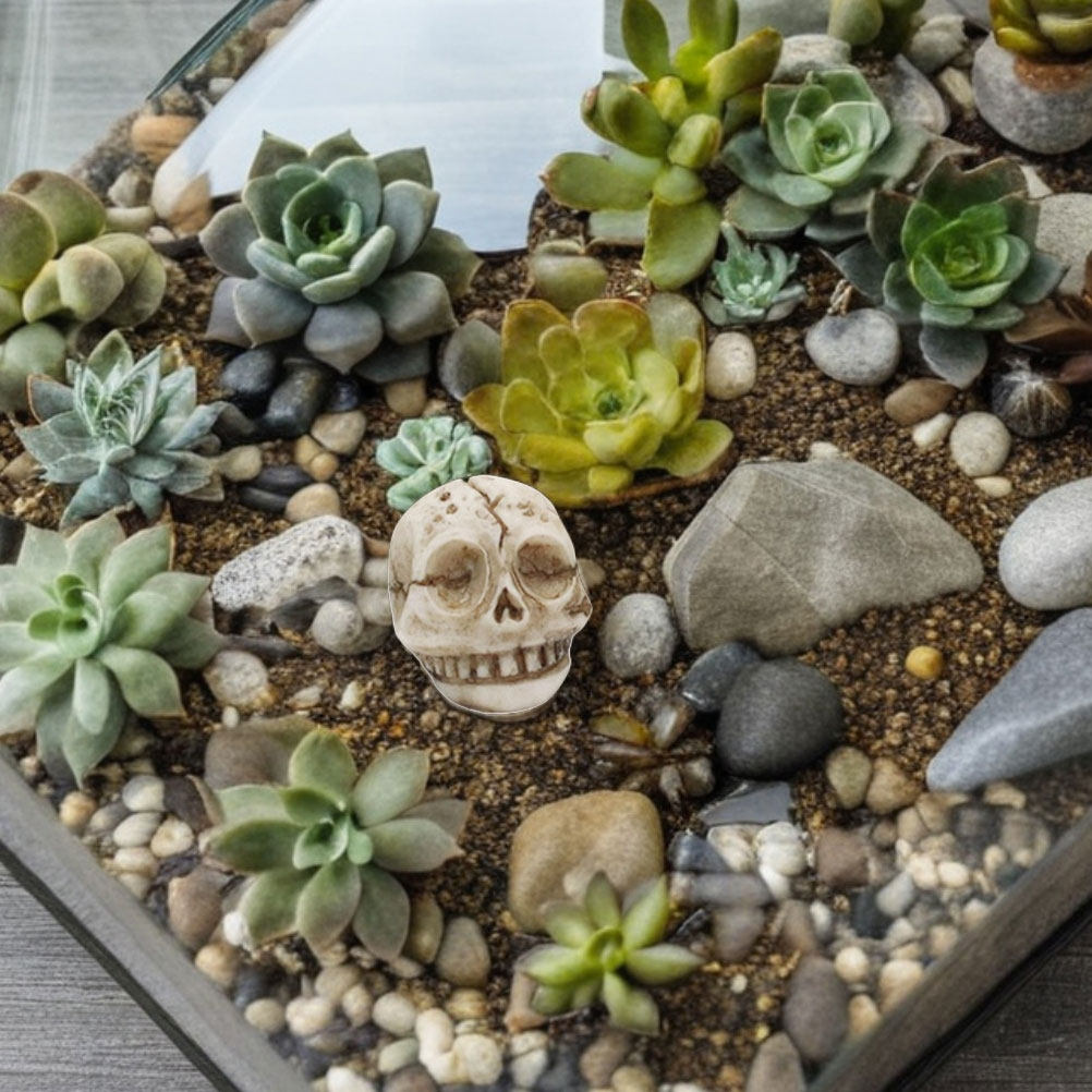 20Pcs Resin Smiling Skull Deco - огляд і ціна Aquarium Decor