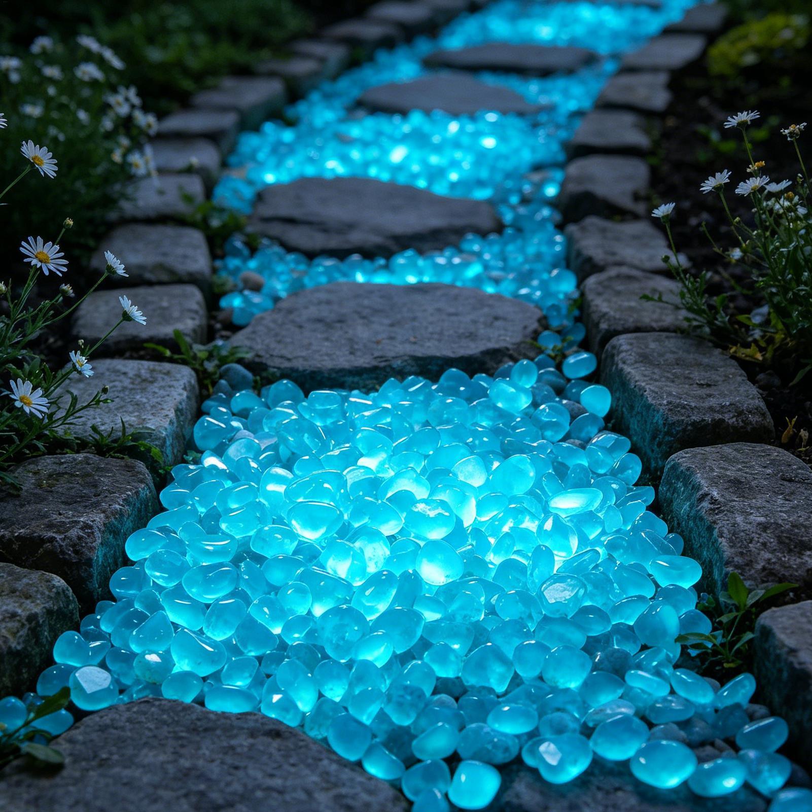 300Pcs Luminous Rock Stone Res - огляд і ціна Fish Tank Gravel