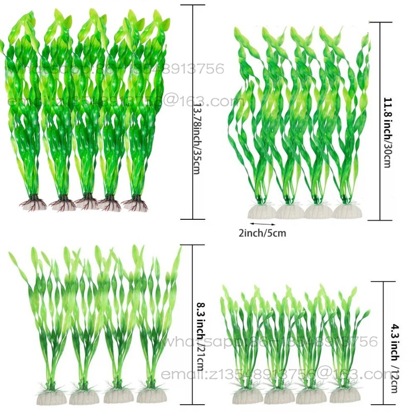 5/10pcs Plastic Aquarium Plant - огляд і ціна Aquarium Decor