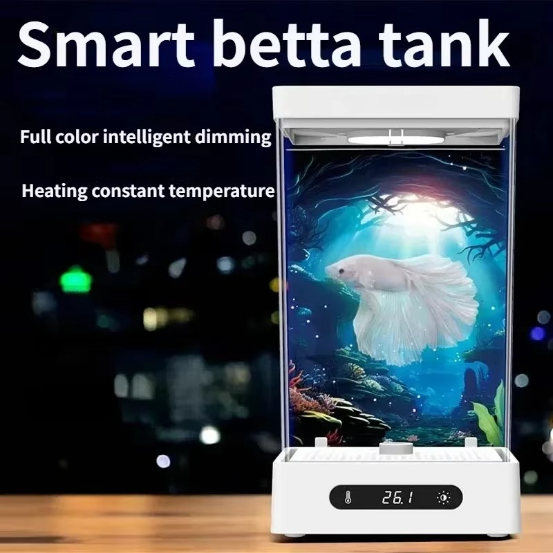Smart Betta Fish Tank Mini Des - огляд і ціна Xiaomi Aquarium Fish Tank